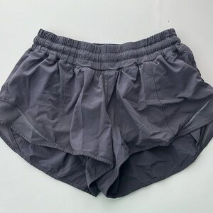 Lululemon Dark Gray Hotty Hot Shorts